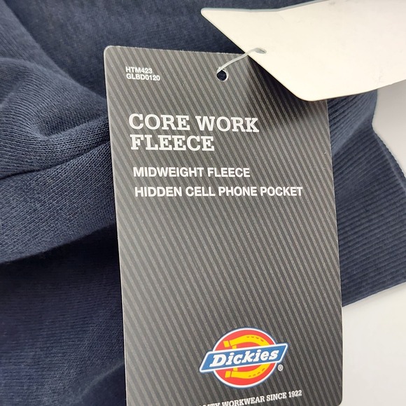 Dickies Zip Hoodie Men Size LT Large Tall Full Zip Core Work Fleece NWT - Picture 7 of 10